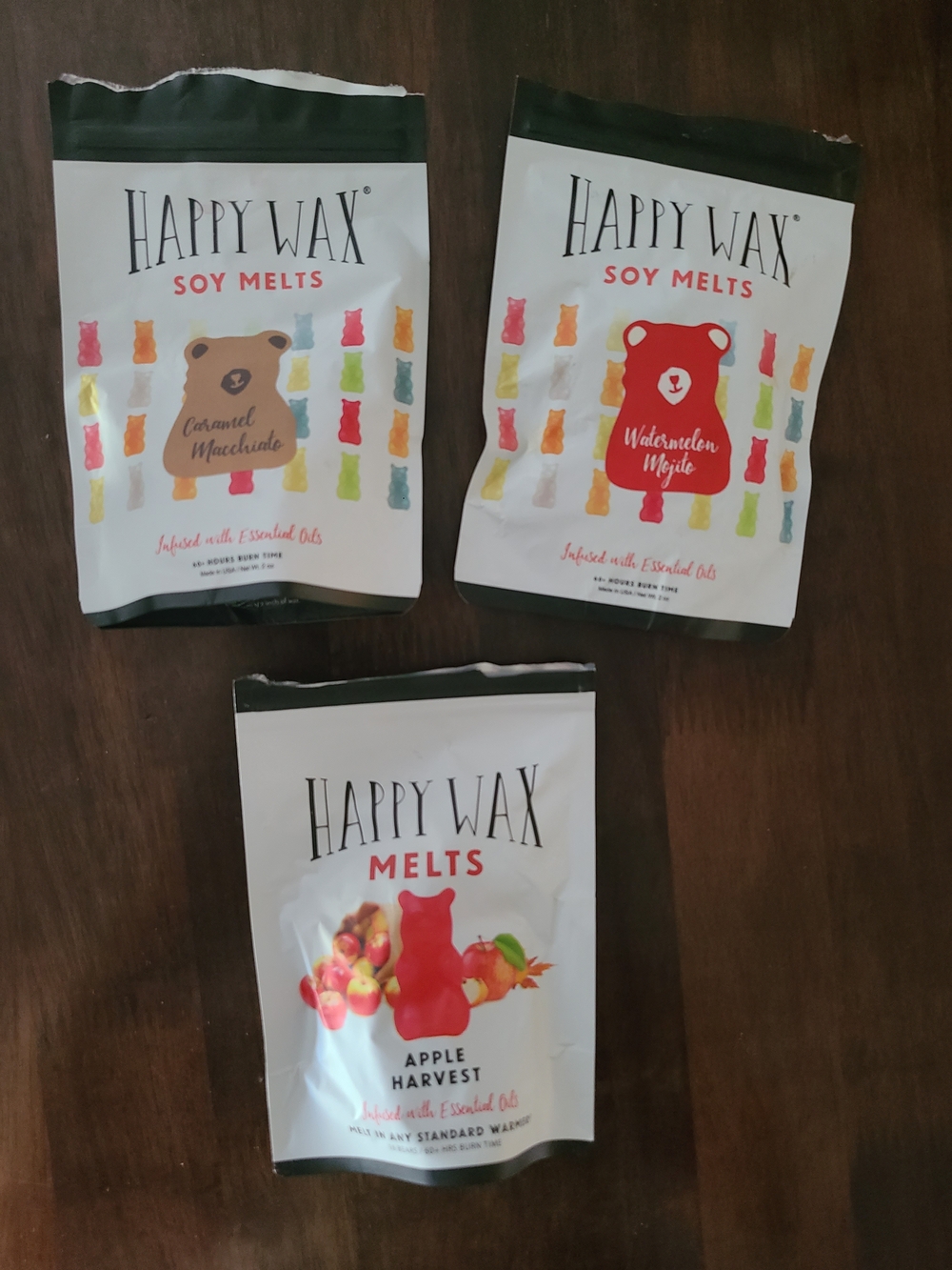 Happy Wax Soy Melts - Assorted Scents (Bear Gummy Packaging)
